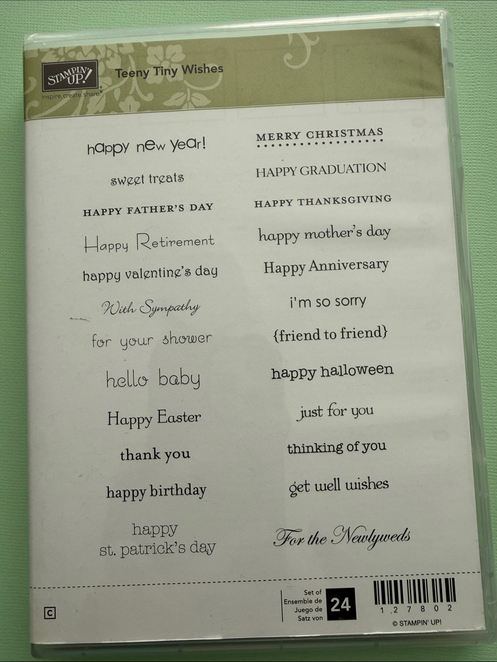 Stampin' Up! Teeny Tiny Wishes Sentiment Set